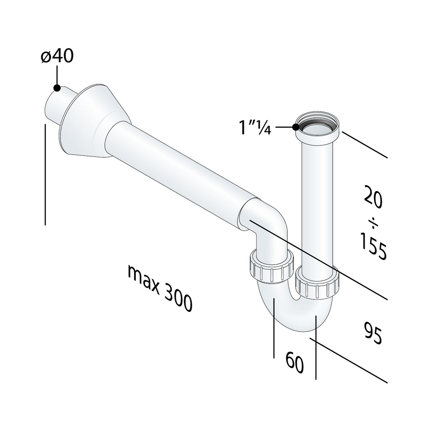 OMP TEA 2390.244.6 Chihuahua Sifone in PP