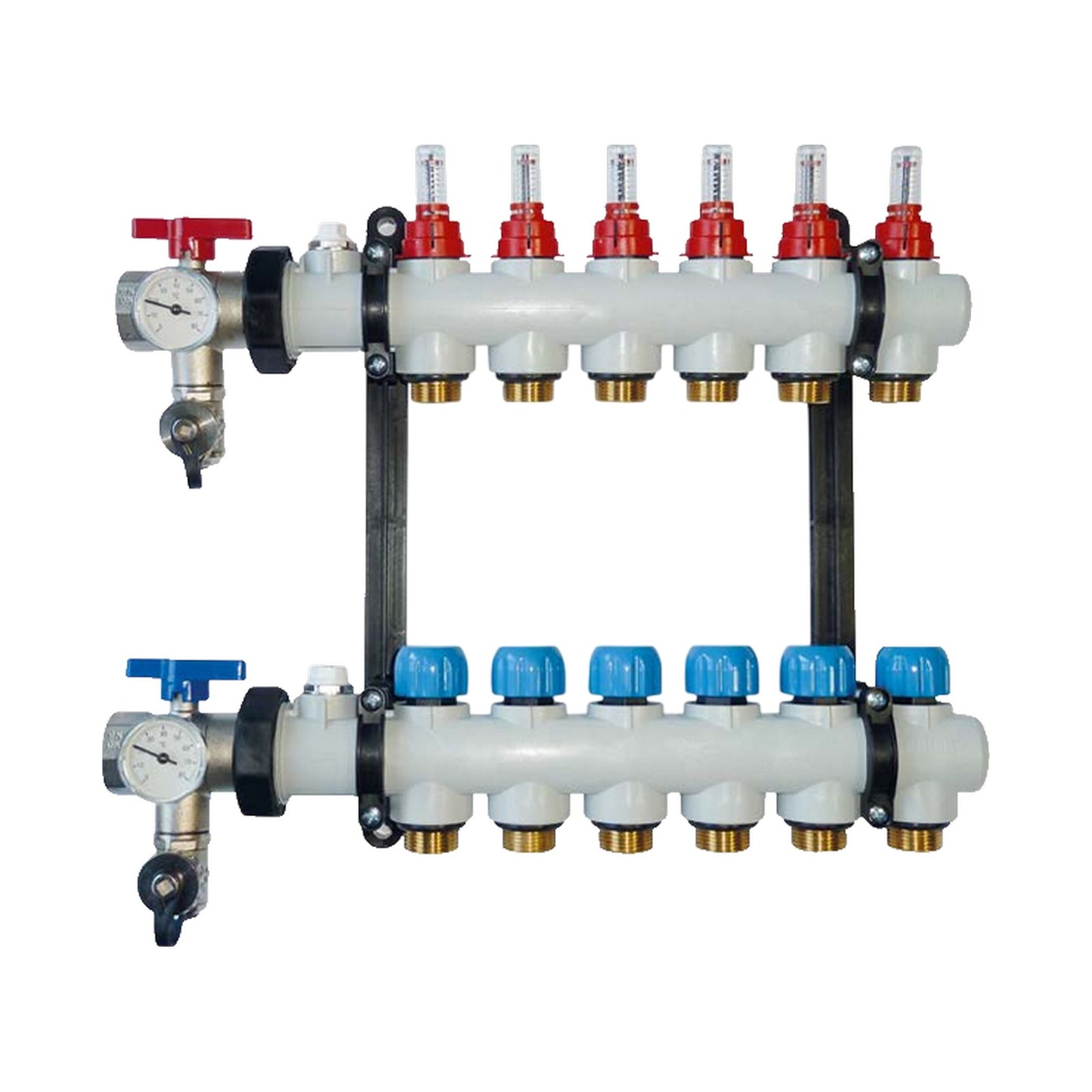 Collettore polimerico monoblocco REHAU P HKV-D 8 13215841002