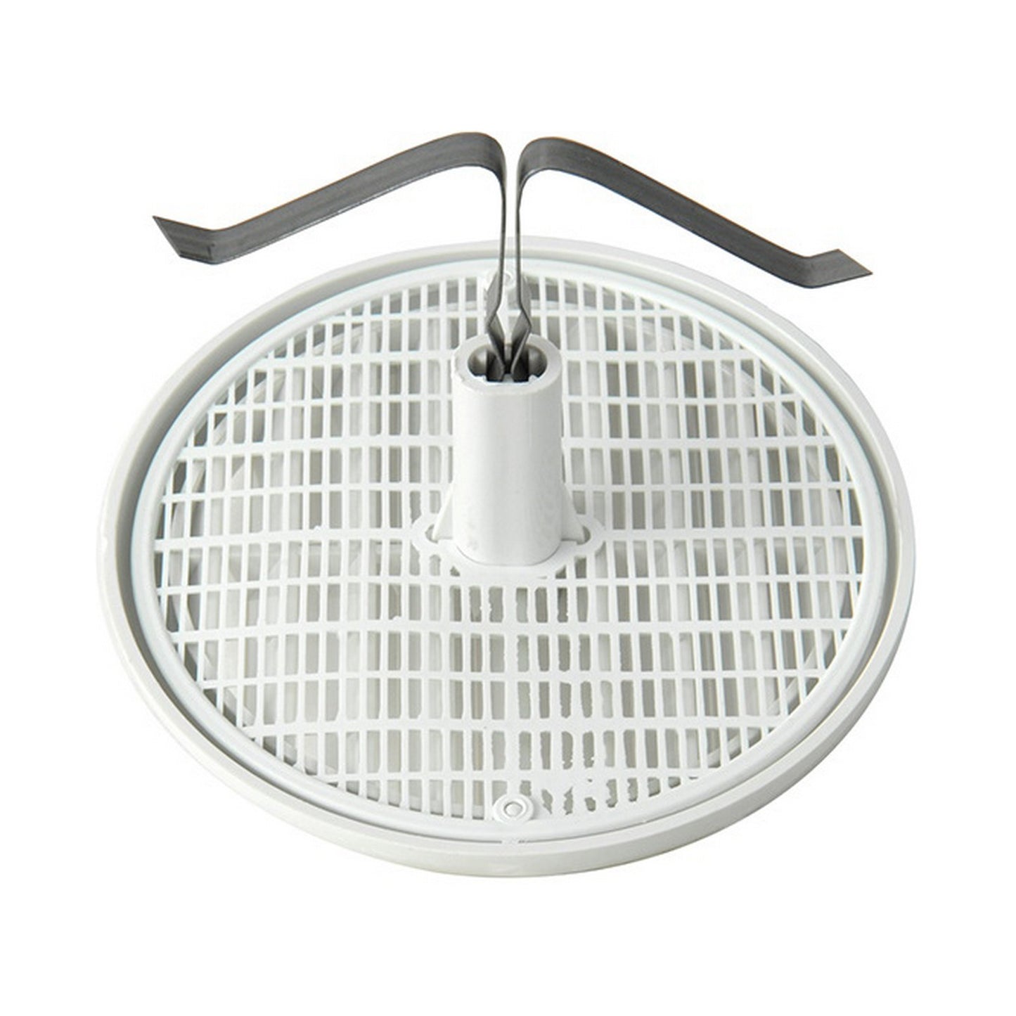 La Ventilazione TUR125B Griglia tonda universale per fori da 80 a 125 mm Bianco