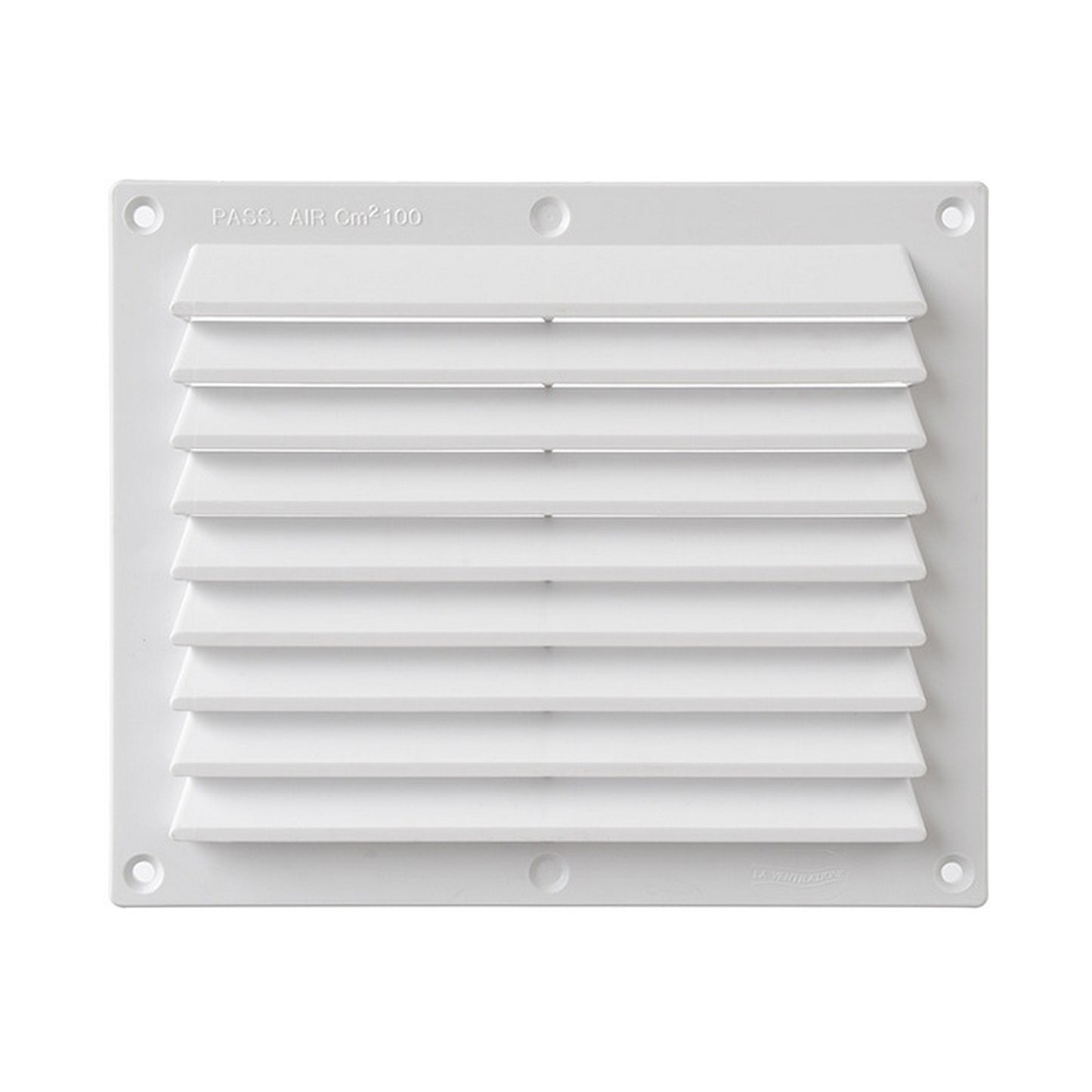 La Ventilazione BDR1714B Griglia rettangolare a sovrapporre 175×146 mm Bianca
