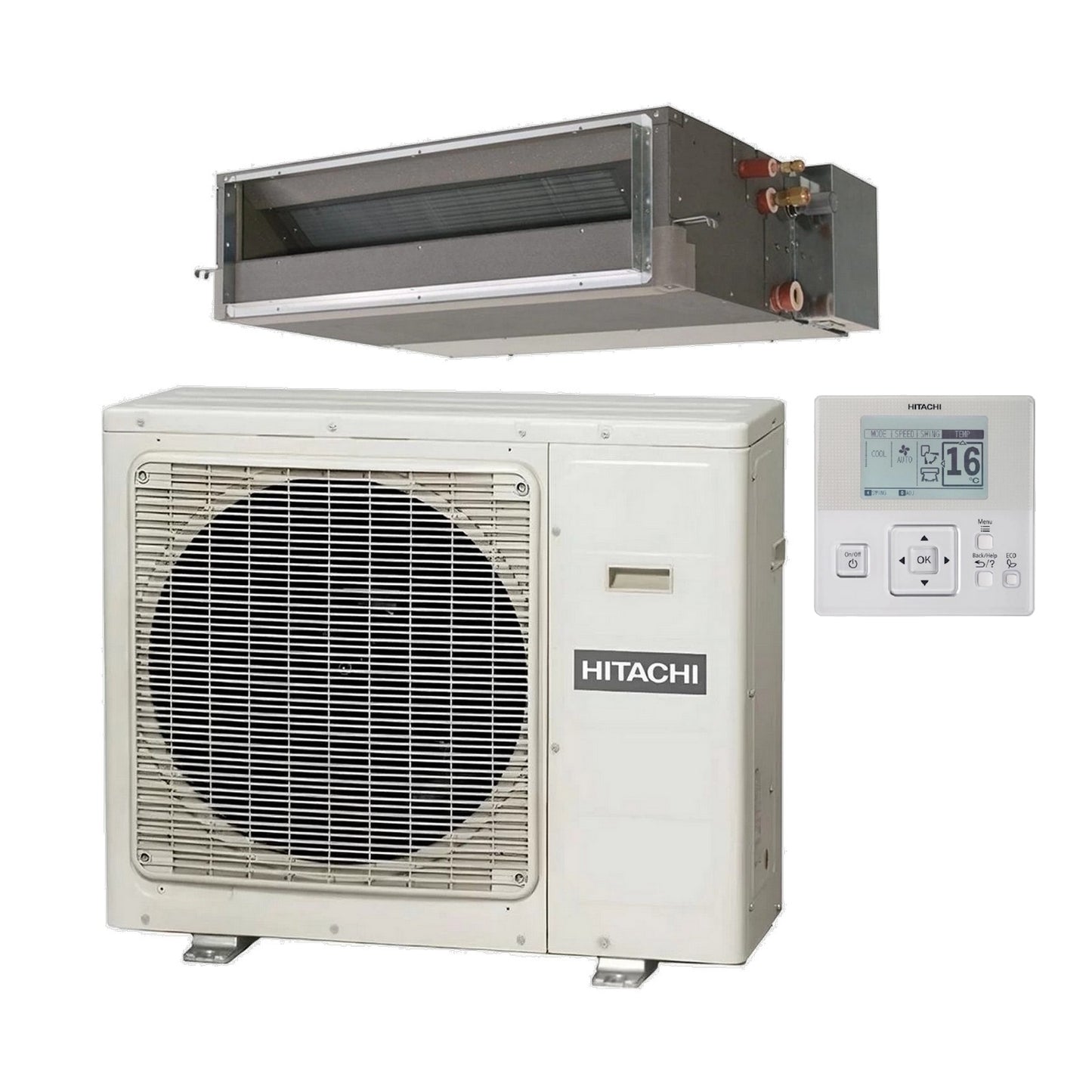 Hitachi RAC50NPE Monosplit inverter Canalizzato 22000 BTU/h