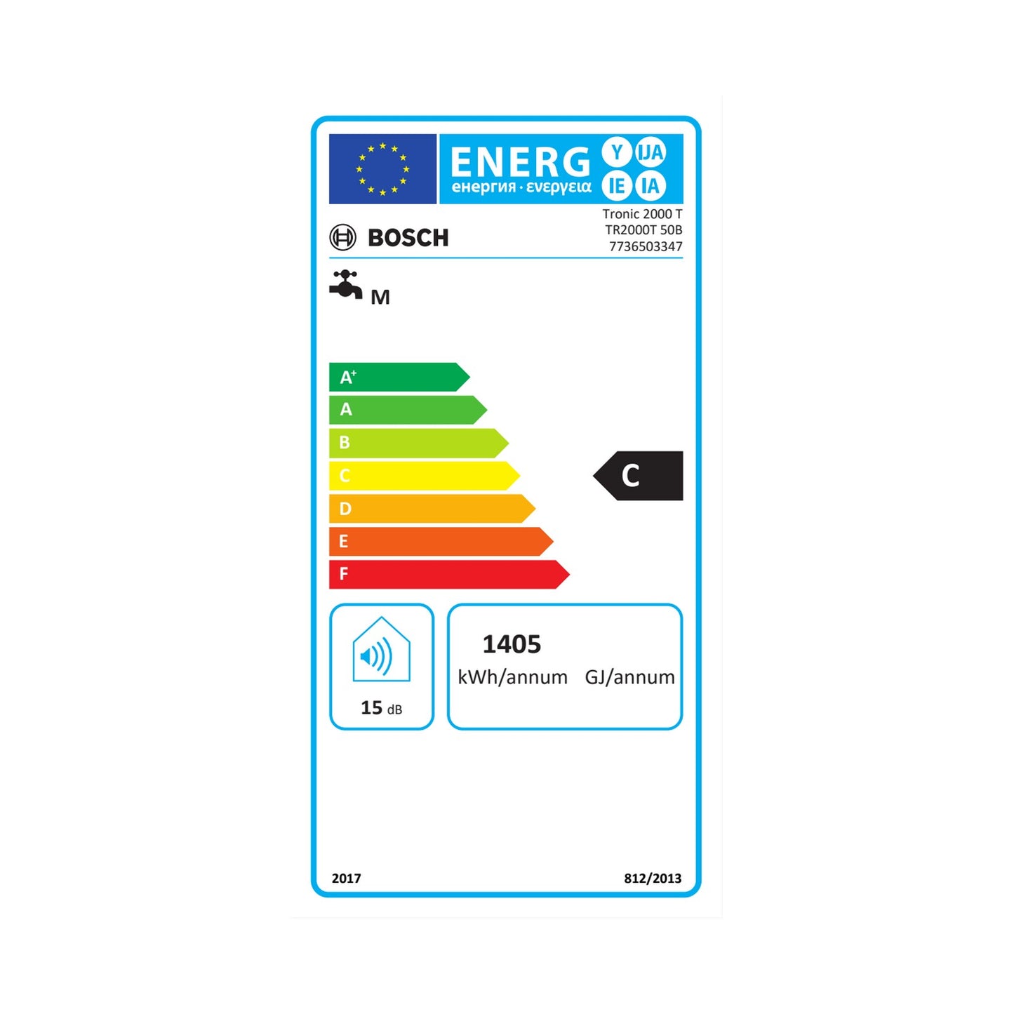 Bosch 7736503347 TR2000T 50 Scalda Acqua Elettrico