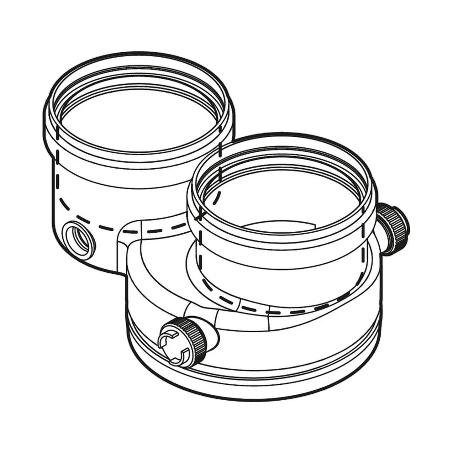 Bosch 7738113529 FC-CA80 Split adapter for 80/125 boilers