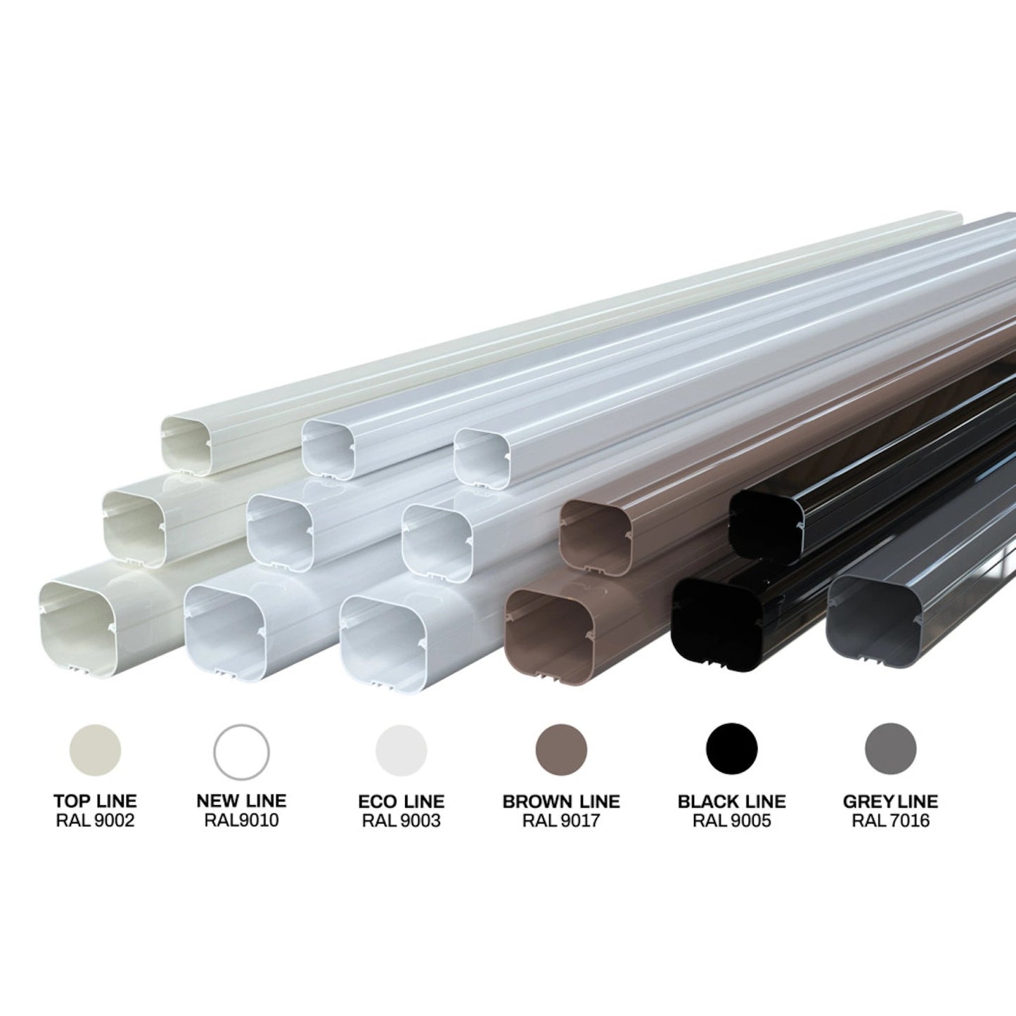 Tecnosystemi N11120010 EXCELLENS T 100-EXC NEW LINE Canalina Standard Bianco