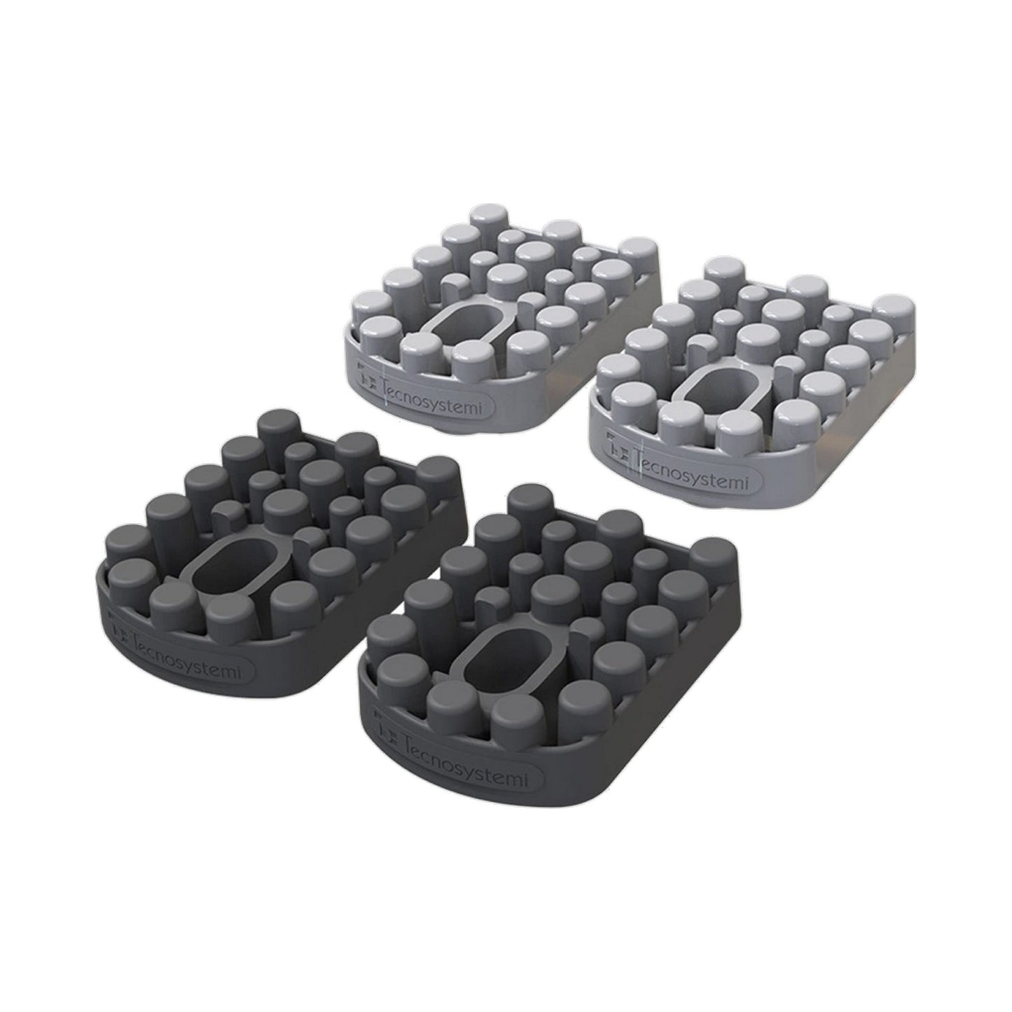 Tecnosystemi SCD500159 KIT ANTIVIBRANTI HS 2 HARD + 2 SOFT per staffe