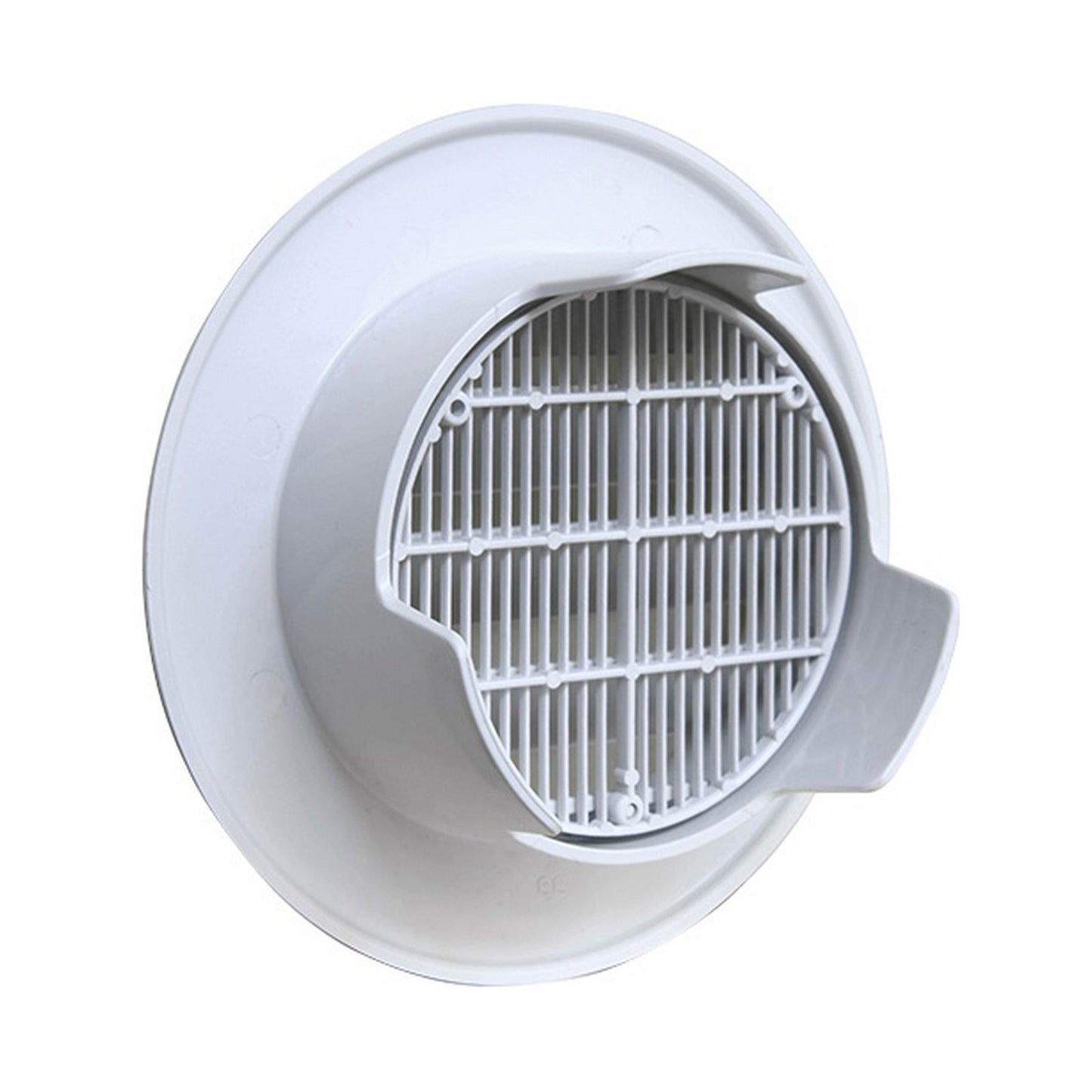 La Ventilazione TET12RB Griglia tonda da incasso ø125 Bianco