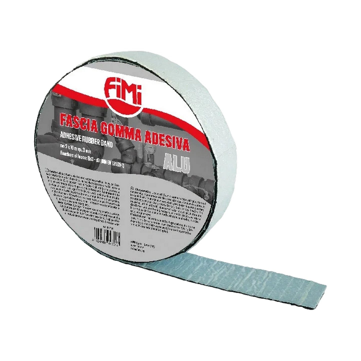 Fimi 04704 Fascia Gomma Adesiva Alluminata 5cmx10 m