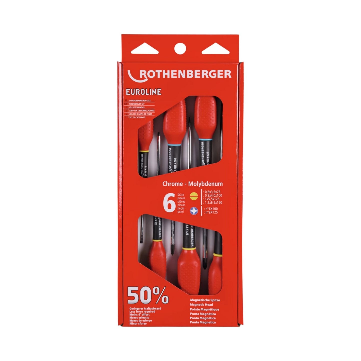Rothenberger 73570 Set Cacciaviti Universali Euroline 2K