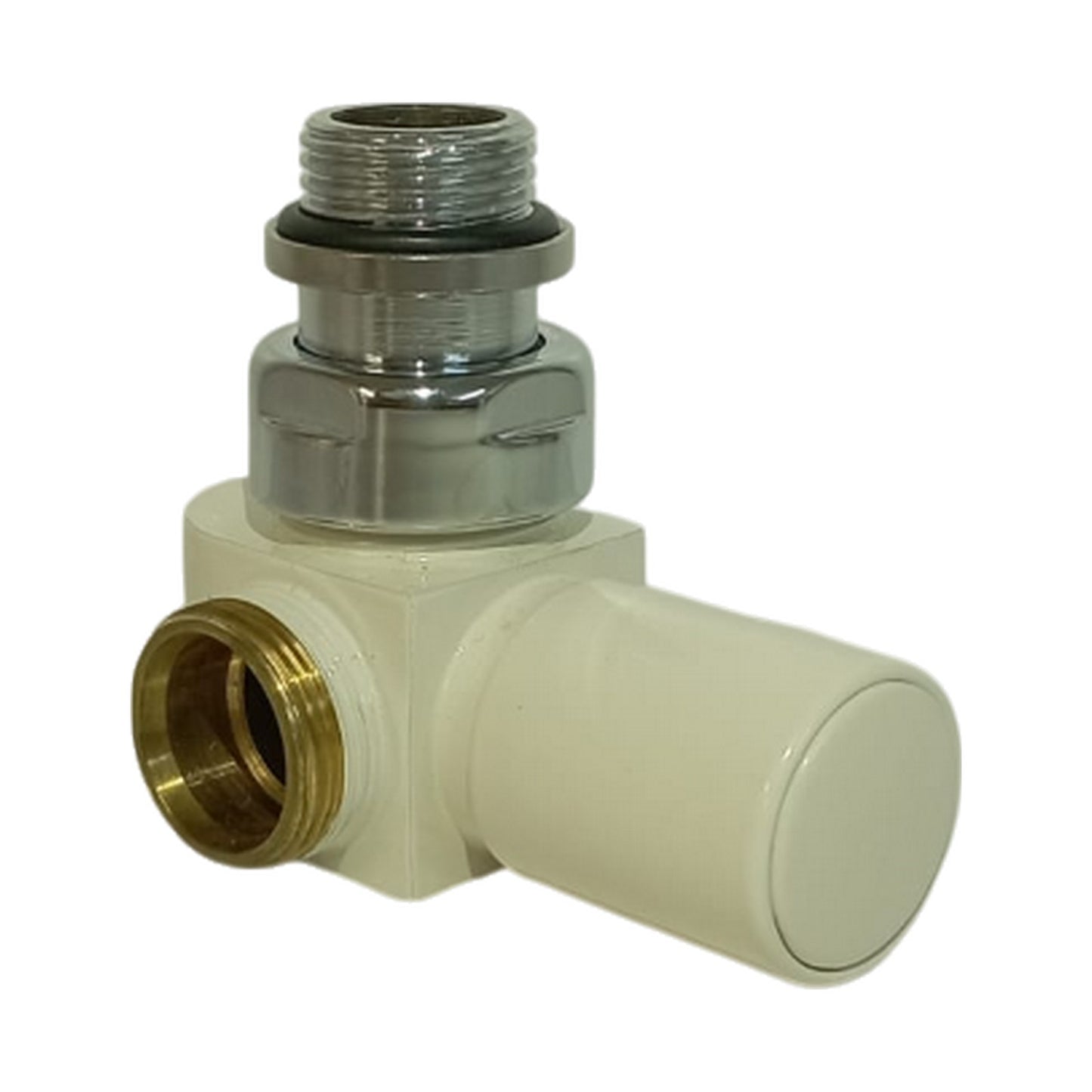 Poletti V381 3Style Valvola a squadra destra 1/2" RAL9001