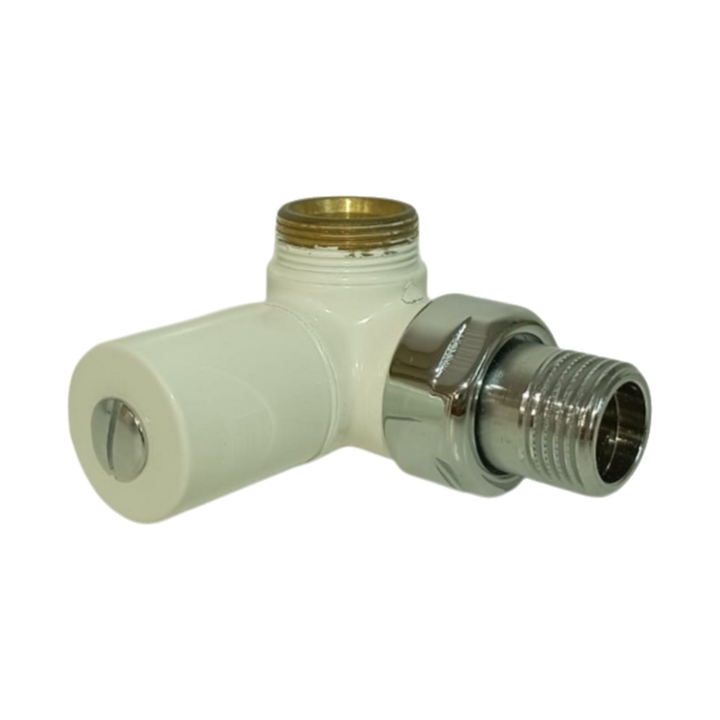 Poletti V74110EDX Corner Valvola coassiale destra 1/2" Bianco