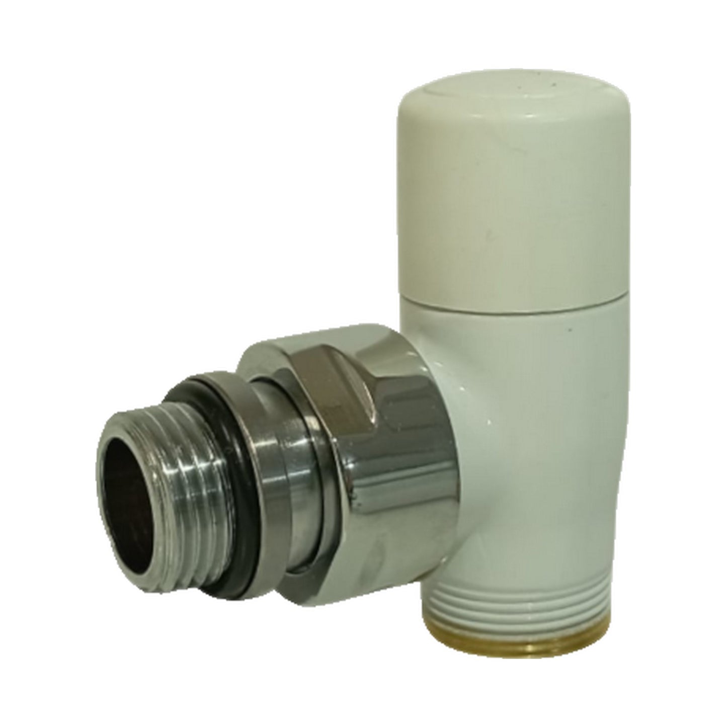 Poletti V77210E Smart Detentore a squadra 1/2" Bianco