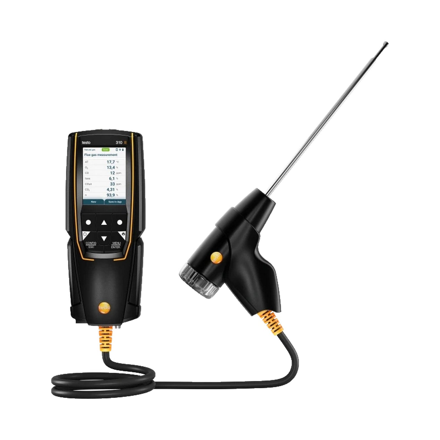 TESTO 0563 3105 310 II - Analizzatore di combustione con stampante