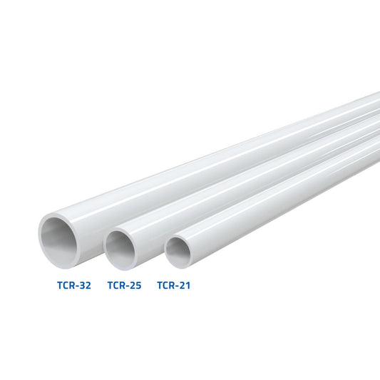 Tecnosystemi 11126324 TCR-21 Tubo Scarico Condensa Rigido Bianco