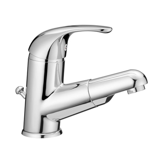 Monocomando lavabo con doccetta estraibile Porta & Bini Italy 22116CR Cromo