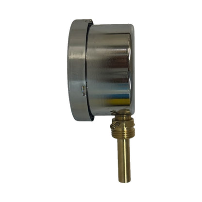 Termometro bimetallico radiale RE Ø 80 con gambo in ottone 2302008
