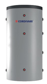 Volano termico in acciaio grezzo per pompa di calore 100 lt Cordivari