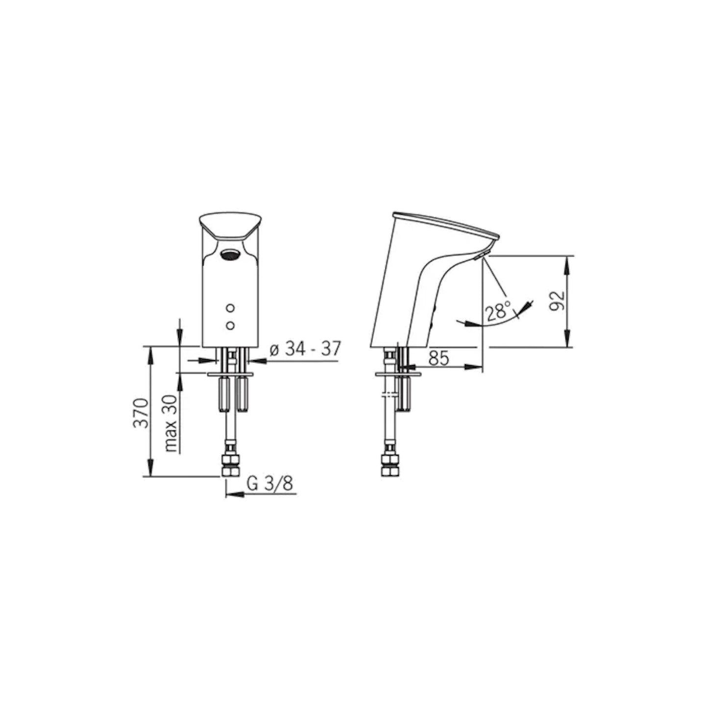 Oras 6050F Oras Electra Rubinetto acqua fredda con fotocellula