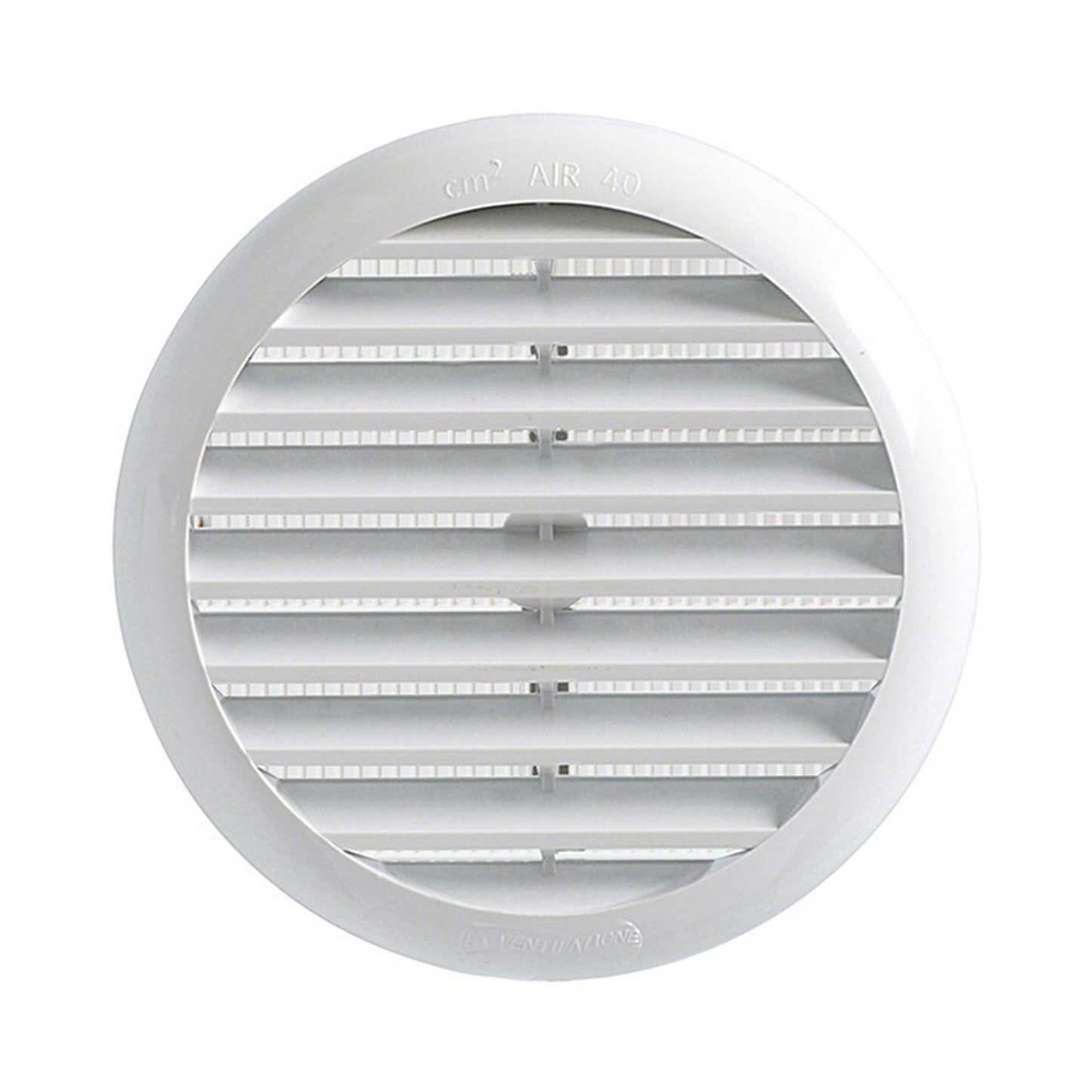 La Ventilazione TUR160B Griglia tonda universale per fori da 125 a 160 mm Bianco