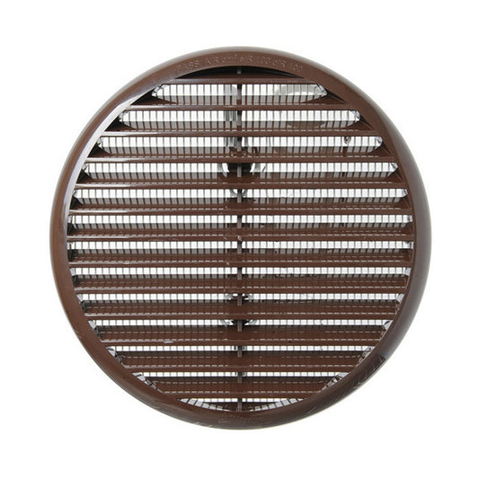 La Ventilazione TUR125B Griglia tonda universale per fori da 80 a 125 mm Rame