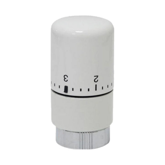 Testa Termostatica Poletti Termodesign con sensore a liquido Bianco A40900E