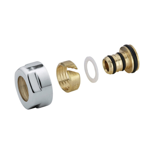 Adattatore Poletti per tubo multistrato Rehau con dado cilindrico 16.2 A58513B