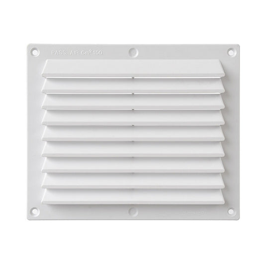 La Ventilazione BDR1714B Griglia rettangolare a sovrapporre 175×146 mm Bianca