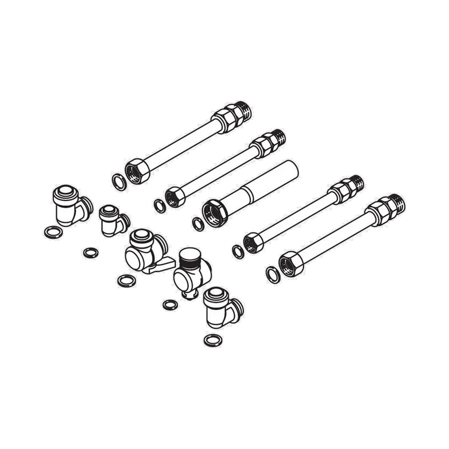 Bosch 7719002999 Acc. 1151 Connection fittings kit
