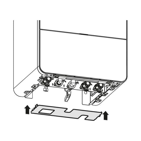 Bosch 7736901279 Hydraulic connection plate to Condens 7000i W boiler