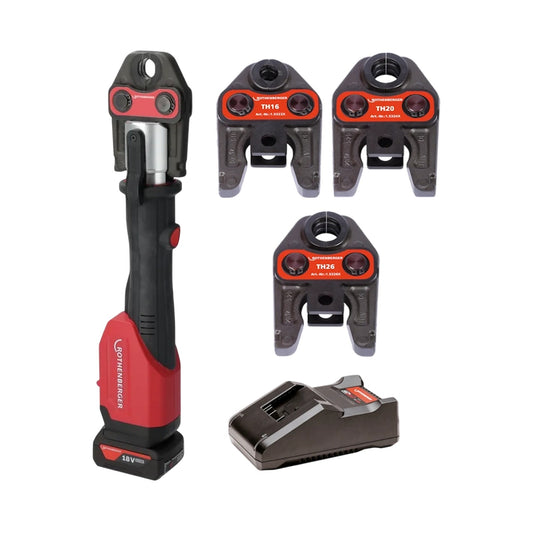Rothenbergher Kit pressatrice Romax 4000 ganasce 16-20-26 batteria e caricabatte