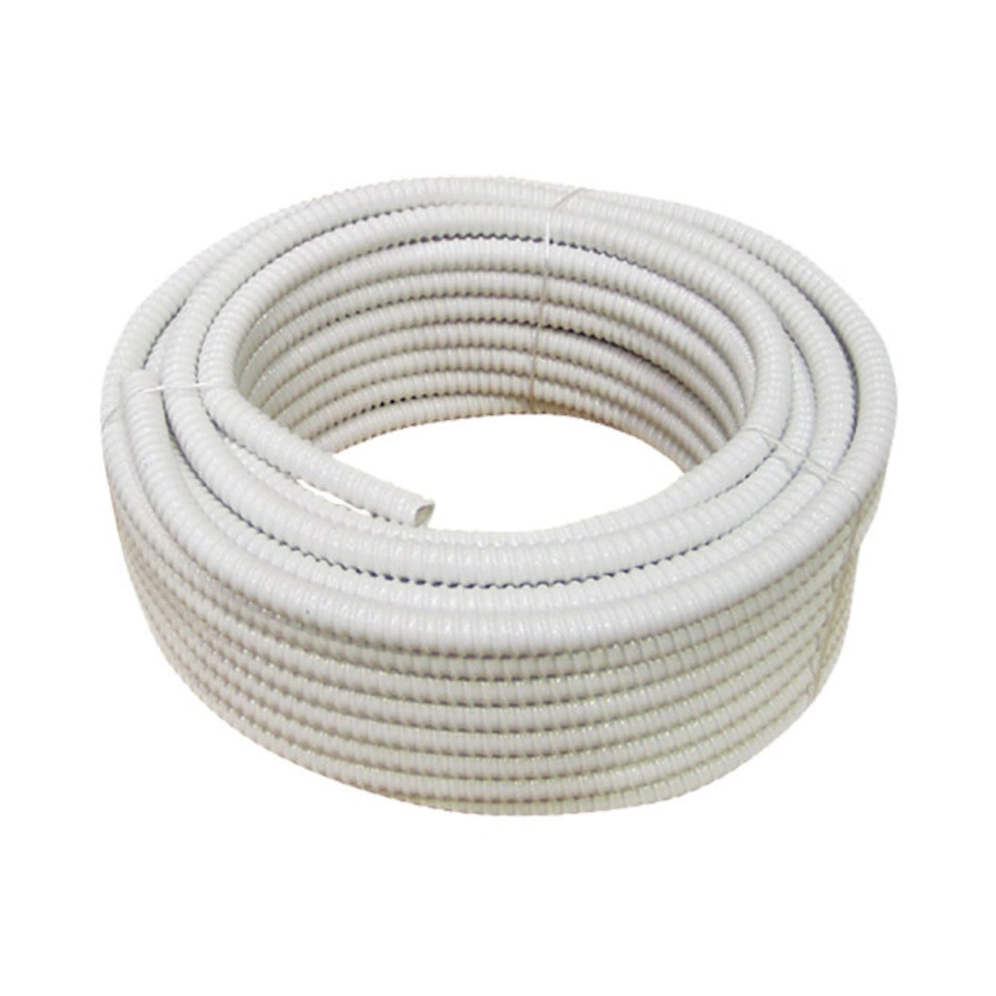 Tecnosystemi SCC300006 Tubo Scarico Condensa Spiralato Singolo Bianco Ø25 30M