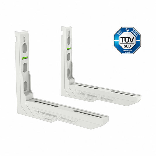 Mensola Tecnosystemi SPIRIT XS BASIC IVORY L.440 - 100kg SCD500410