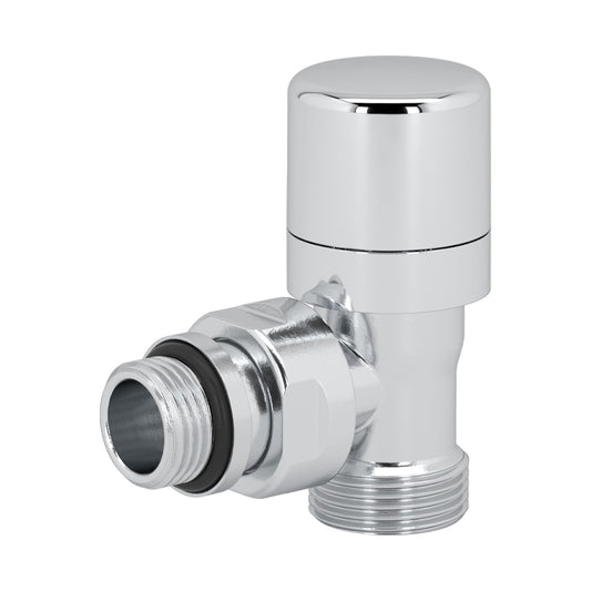 Poletti V142111CB New First Thermo Valvola termostatizzabile a squadra 1/2" Cr