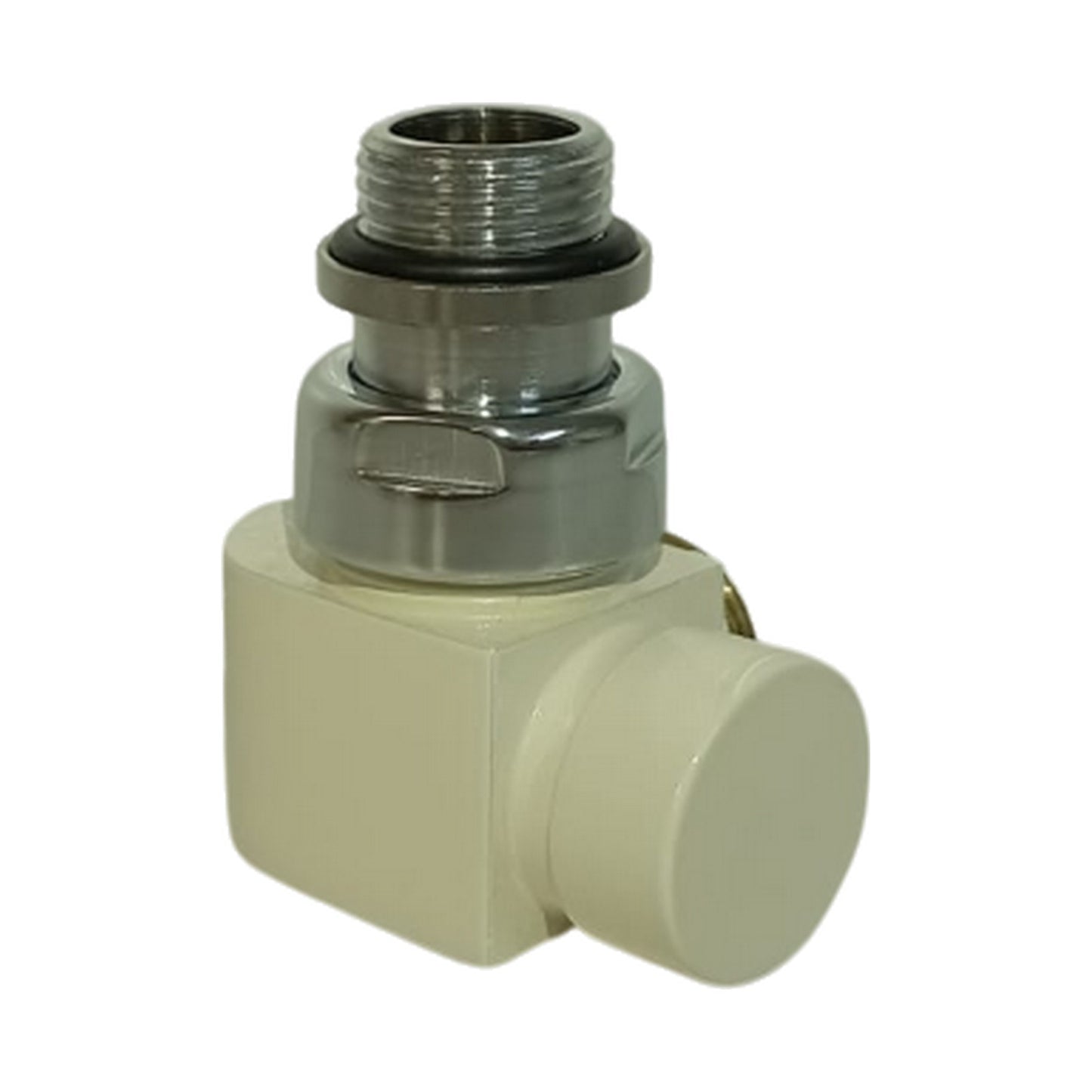 Poletti V382 3Style Detentore a Squadra sinistro 1/2" RAL9001