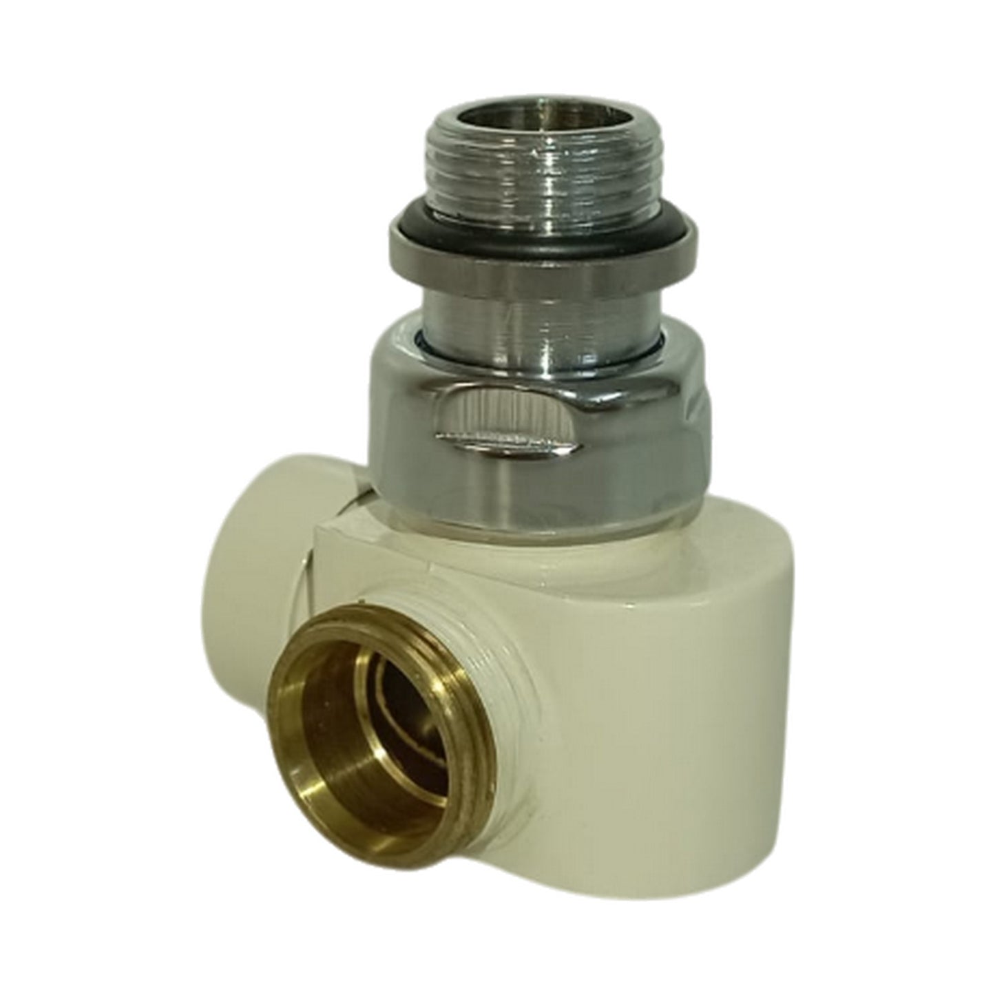 Poletti V382 3Style Detentore a Squadra sinistro 1/2" RAL9001