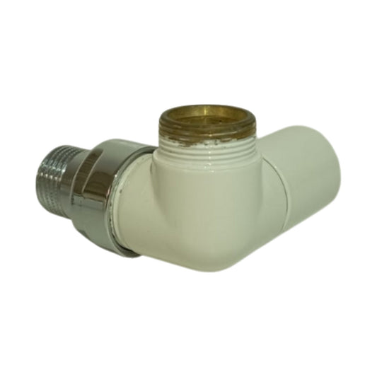 Poletti V74110EDX Corner Valvola coassiale destra 1/2" Bianco