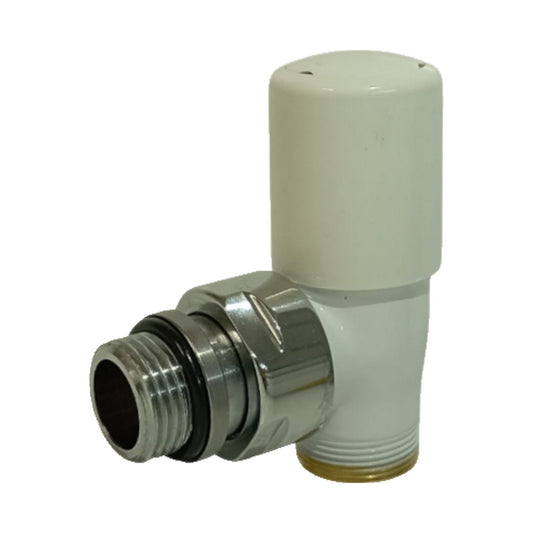 Valvola Termostatizzabile Poletti Smart a squadra 1/2" Bianco V79110E
